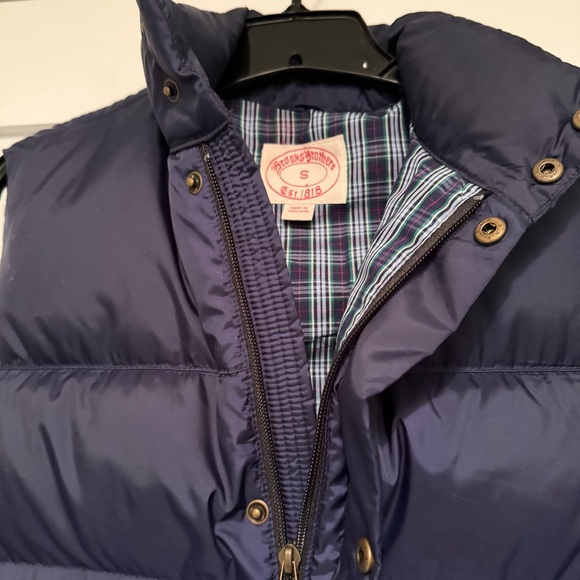 Brooks Brothers navy blue down fill puffer vest 23438 - Picture 3 of 8